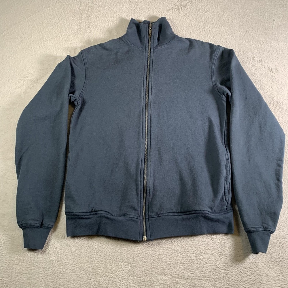 Vintage Juicy Couture Track Jacket Womens Medium Blue Full Zip‎ Fleece Made USA